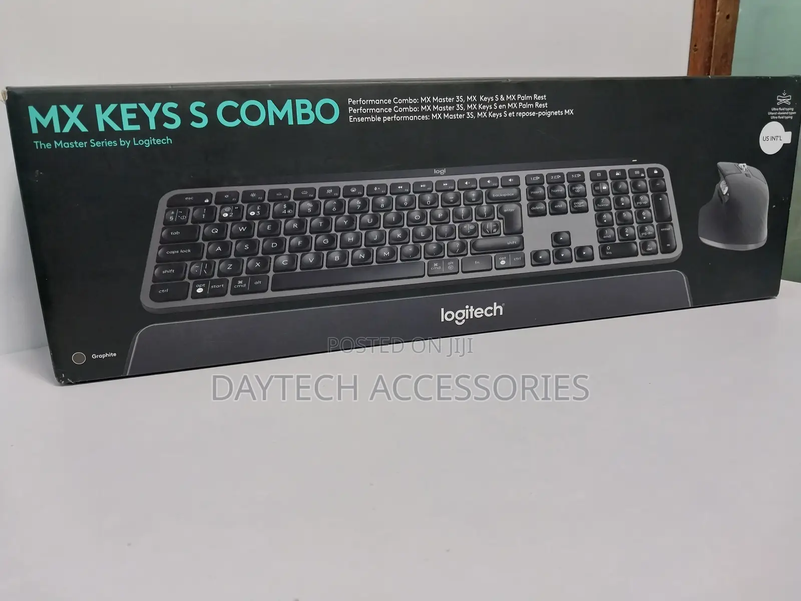 Logitech Mx Keys S Combo Bluetooth Keyboard Mouse Graphite