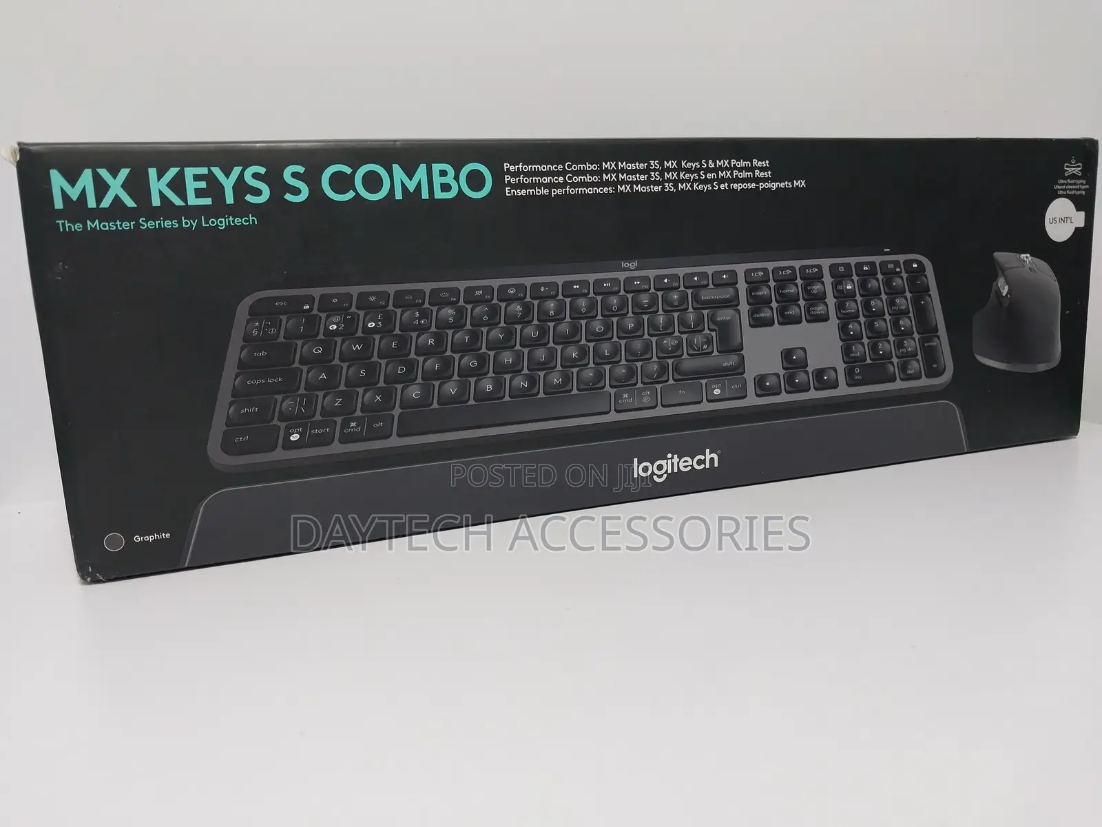 Logitech Mx Keys S Combo Bluetooth Keyboard Mouse Graphite