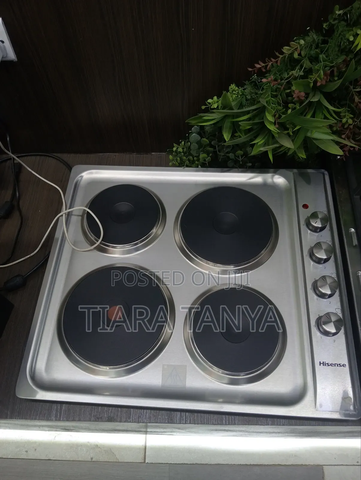 Hisense 4 Electric H60stes Electric Hob Silver