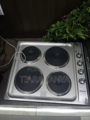 Hisense 4 Electric H60stes Electric Hob Silver