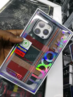 Mous iPhone 14 Pro Max Tribal Carbon Fiber Case Multicolored
