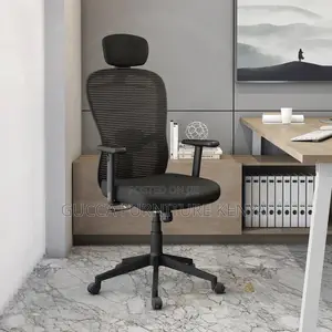Office Chair:Comfy Breathable Back Swivel High Staff Chair