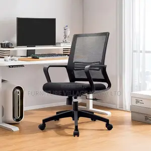 Office Chairs:Airflow Fixed Desk Chair – Low-Back Design