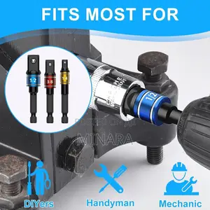 3 PCS , Universal Drill Socket Adapter Set