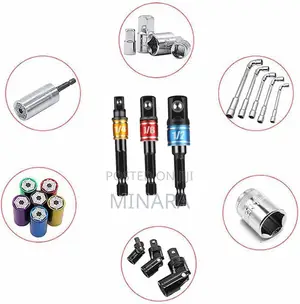 3 PCS , Universal Drill Socket Adapter Set