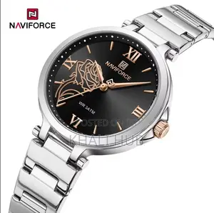Naviforce Ladies`• Watch Naviforce Silver′°Black Face Watch