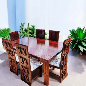 Dining Set, Comfy 6 Seater Dining Set With a Proper Finish