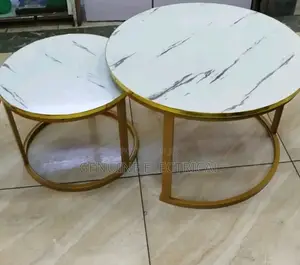 White Marble Coffee Table 2 in 1