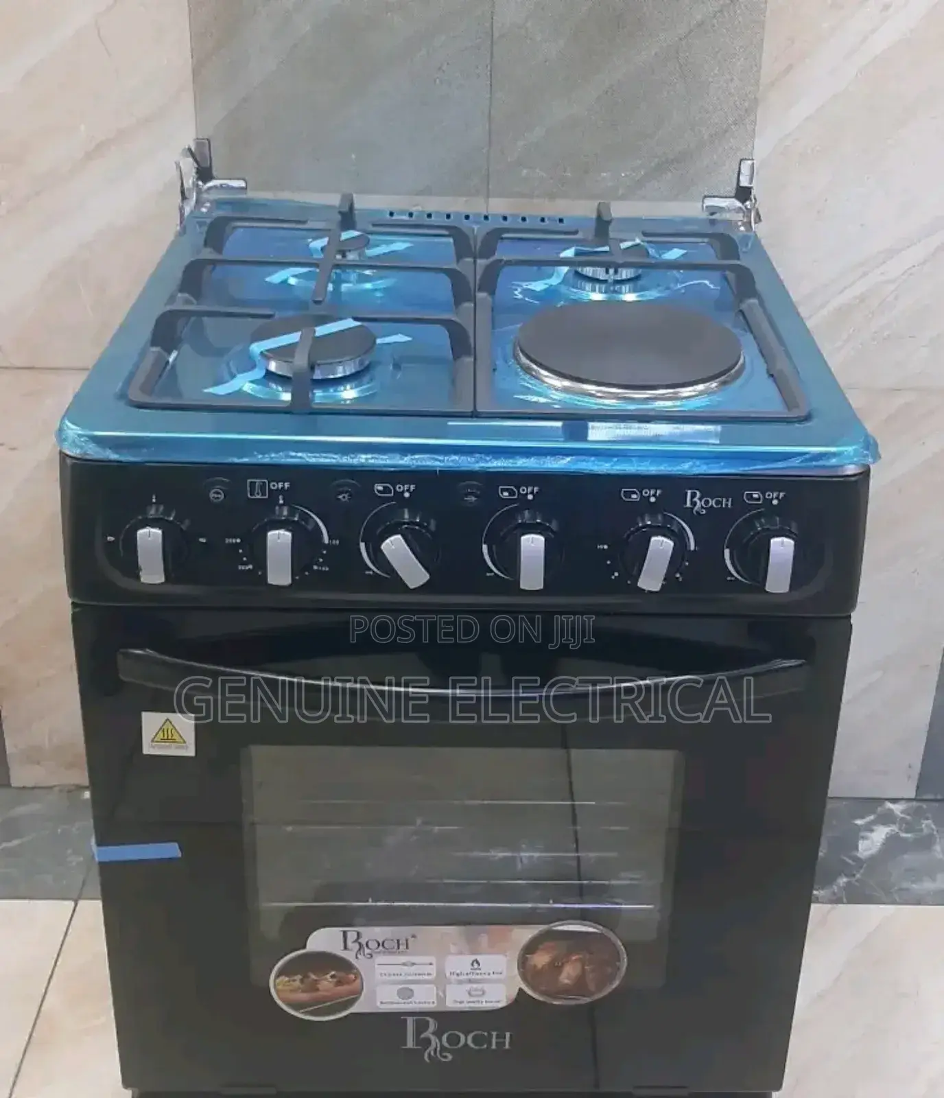 Roch 60x60 Standing Cooker: Efficient 3 Gas Burners