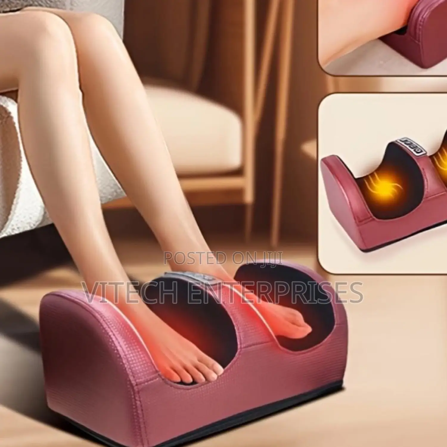 Electric Foot Massager Heating Therapy Hot Compression