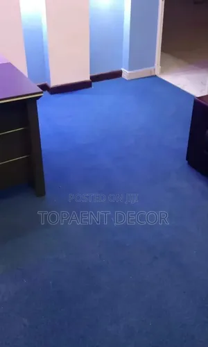 Easy to Clean Blue Delta 4mm Office Floor Carpets
