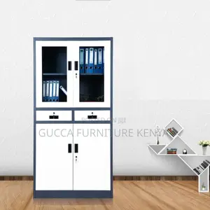 Office Cabinet:2-Door Filling Cabinet With Dual Drawers