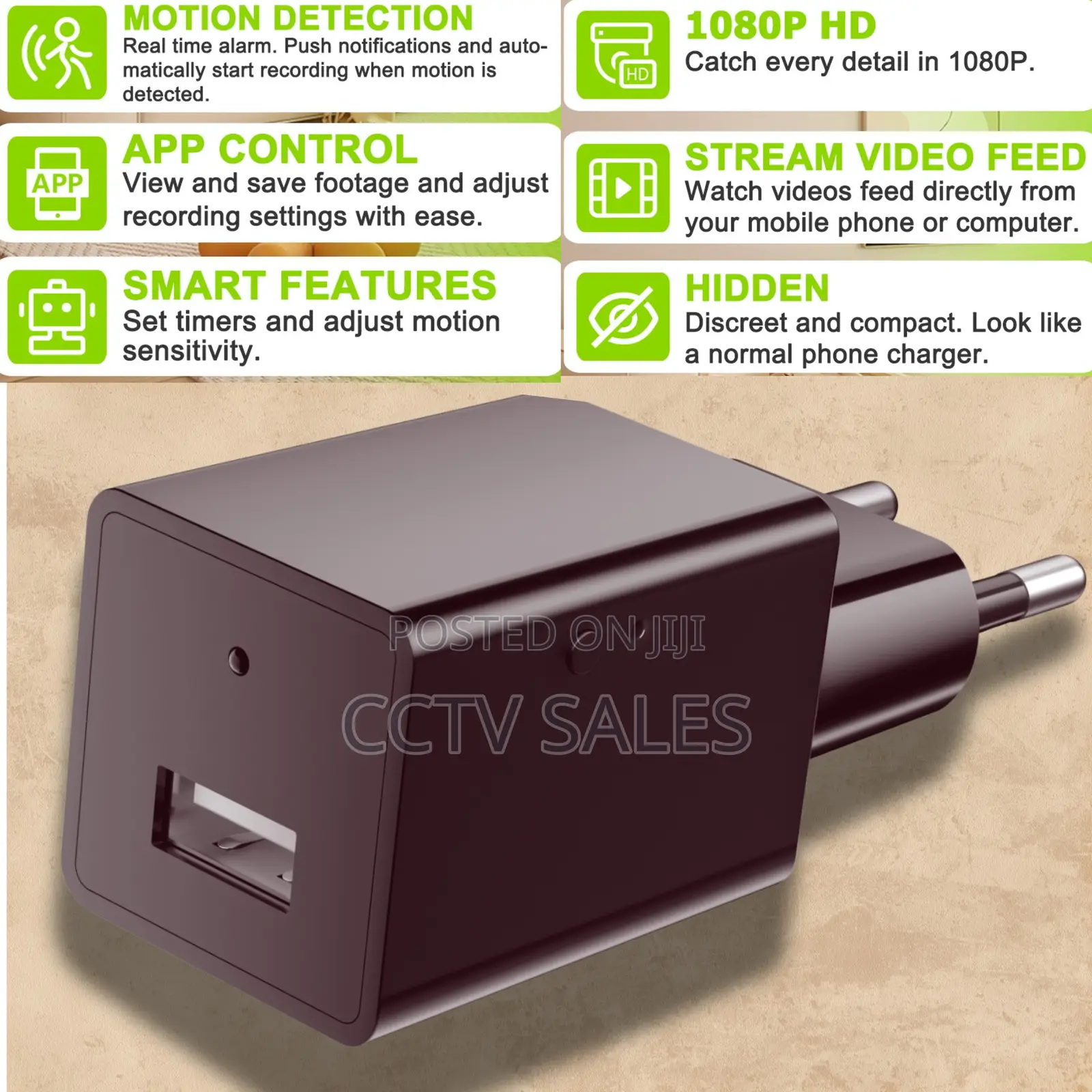 Hidden Wireless Camera1080fhd >Free Mobile Remote App