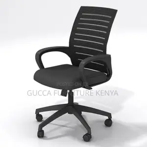 Office Chair: Mid Back Swivel Chair With Lower Back Support