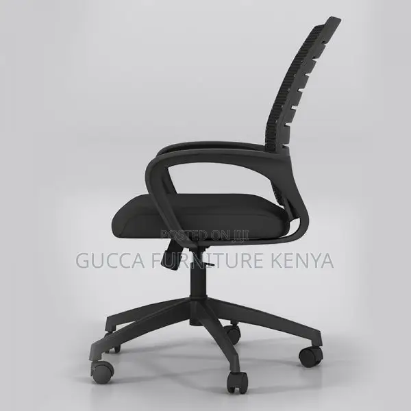 Office Chair: Mid Back Swivel Chair With Lower Back Support