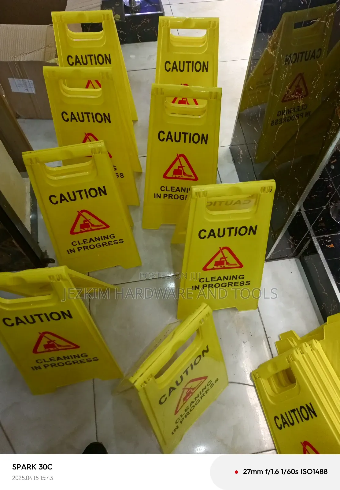 Cleaning In Progress Signage