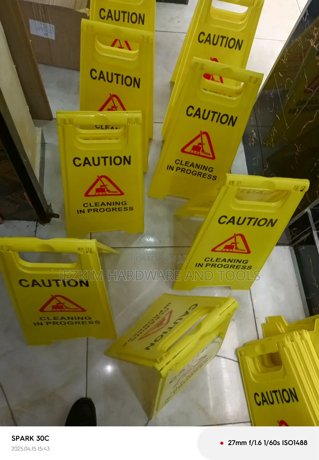 Cleaning In Progress Signage
