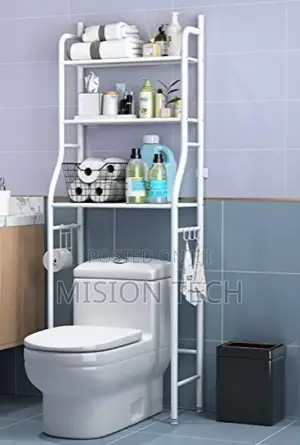Over the Toilet Rack Organizer Toilet Stand Tidy Organizer 