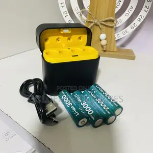 Gmcell Li-Ion Aa Rechargeable Batteries + Charging Pod
