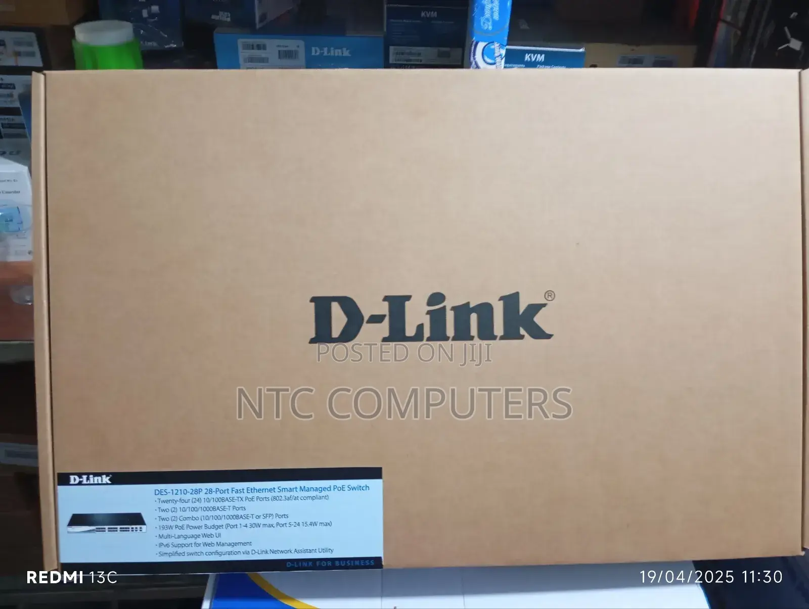 D-Link Des-1210-28p 24-Port Fast Ethernet Poe Switch