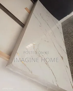 White Uv Glossy Marble Sheets Wall Decor