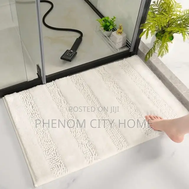 Fancy Shinny Chenille Bathroom Mats