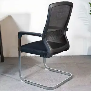 Office Chair: Fixed Boardroom Chair With Mid Back Support