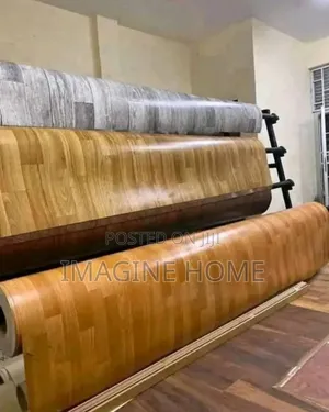 Brown Mkeka Wa Mbao Vinyl Flooring Matt