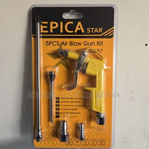 5pcs Air Blow Gun Kit Air Compressor Kit + Adapters Nozzle