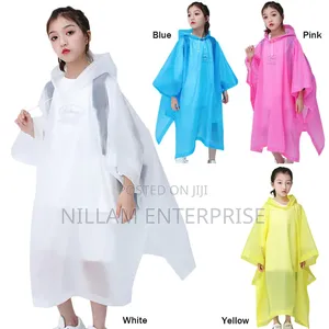 *Kids Outdoor Rainwear Reusable Rain Ponchos