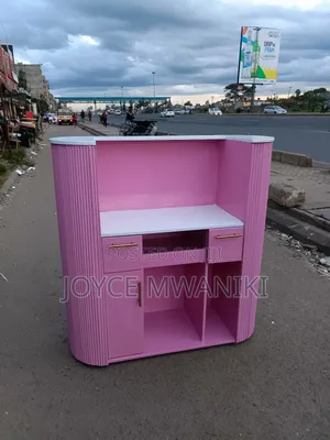 Reception Desk, Baby Pink. 