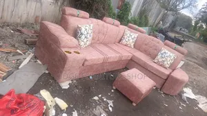 Brown Quality L Seat Sofa Set Made by Order