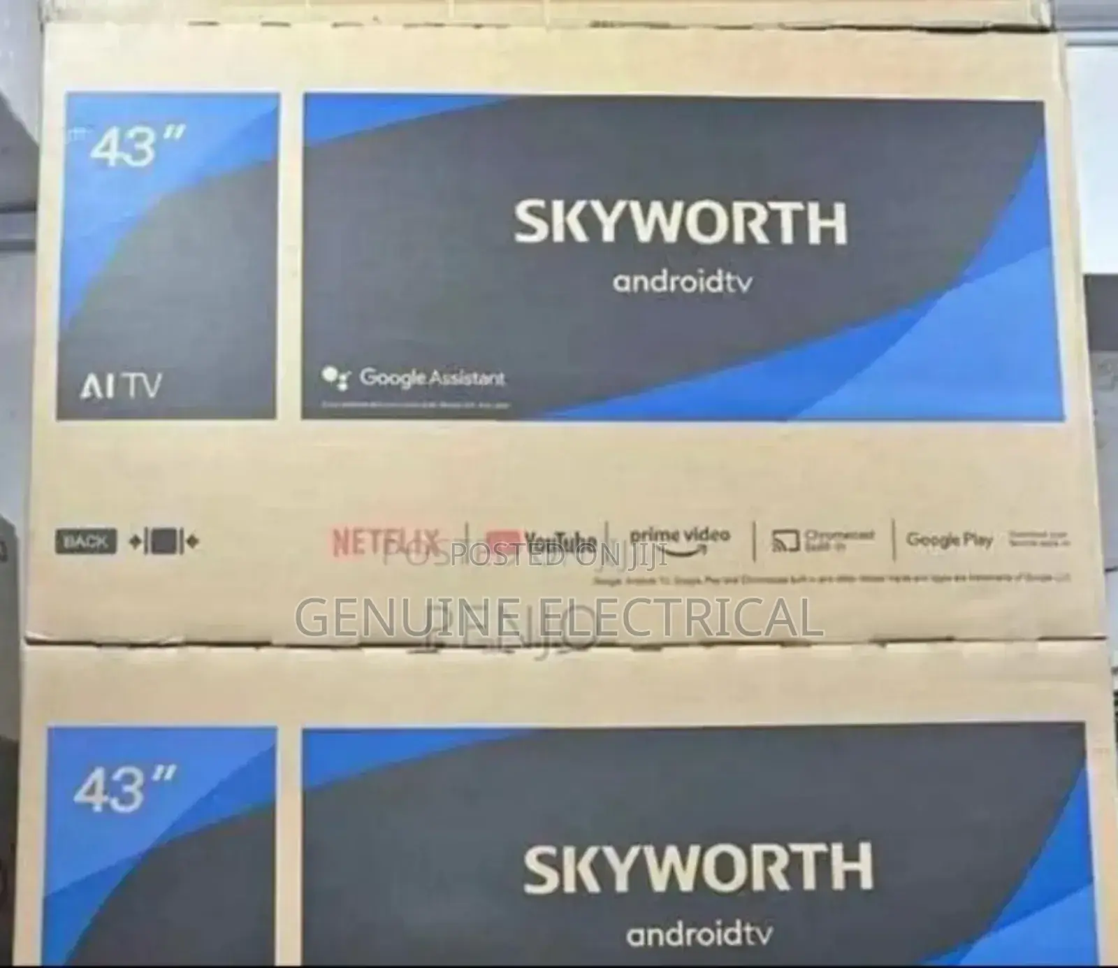 Skyworth 43" Smart Android Frameless Tv