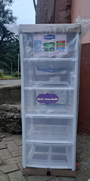 White Plastic Drawer 5 Racks