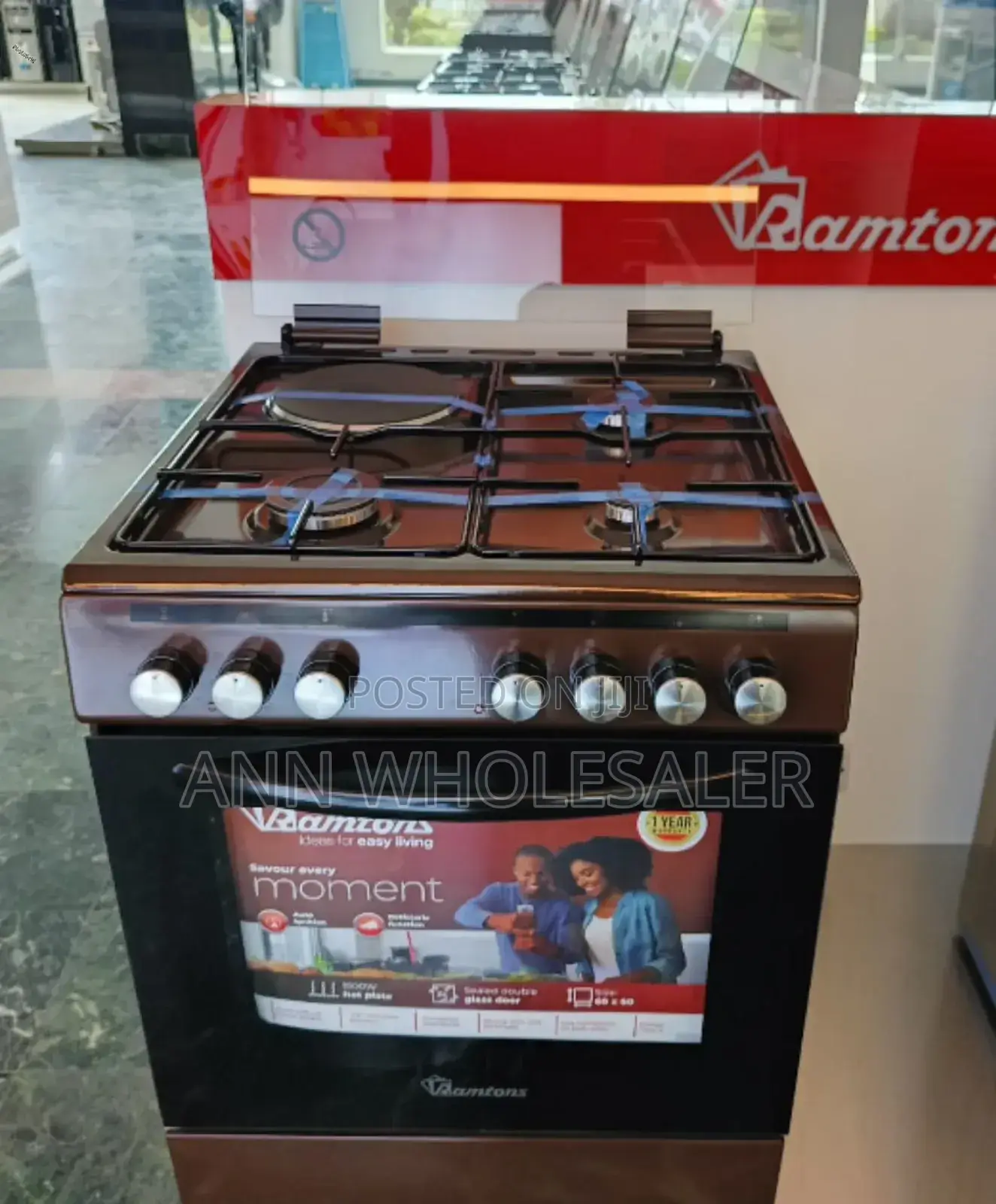3+1 60 by 60 Standing Cooker Ramtoms B/7