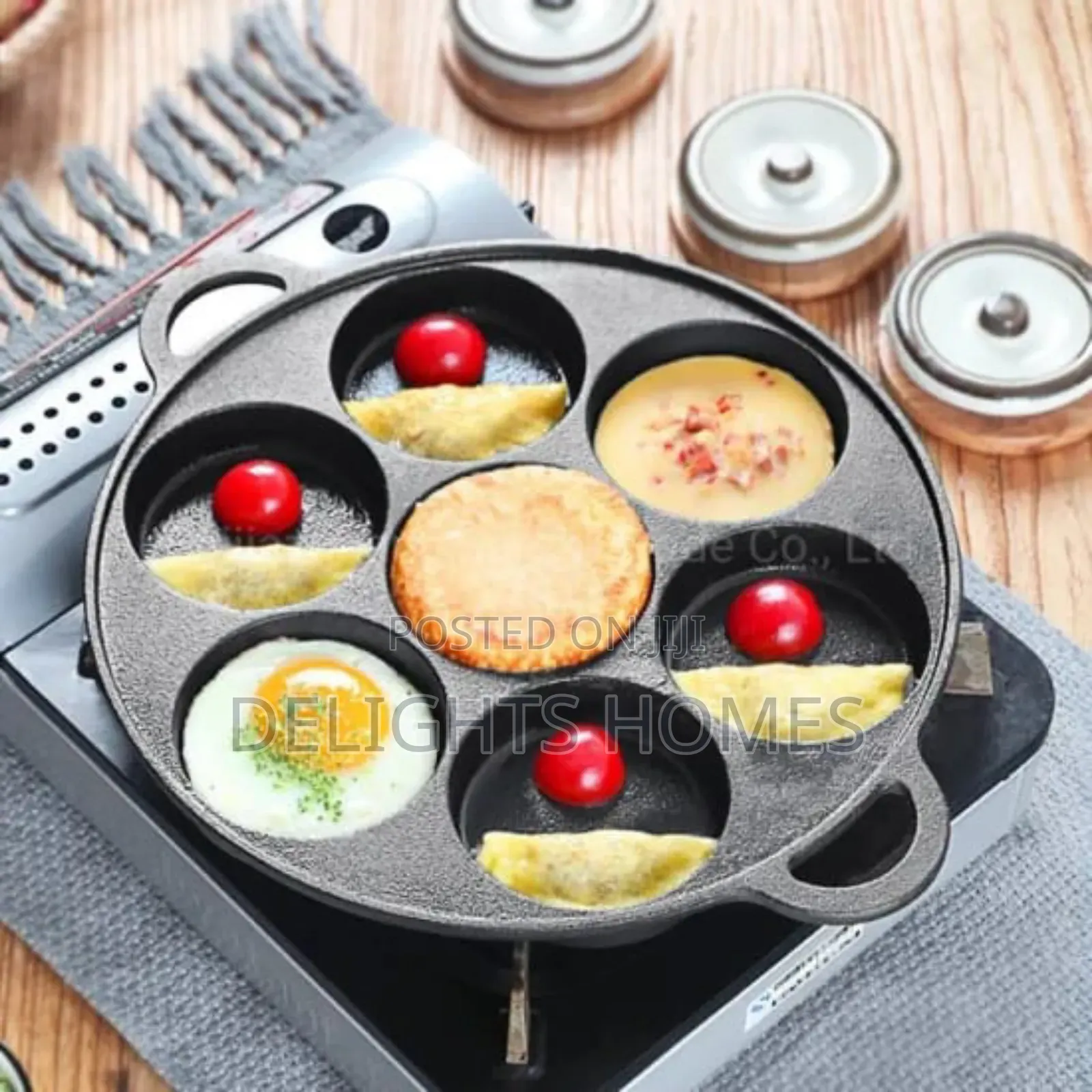 Heavy Gauge 7pc Cupcake / 7 Slot Pancake Baking Pan (Pa)