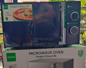 Black *Synix 20l Manual Microwave M/6