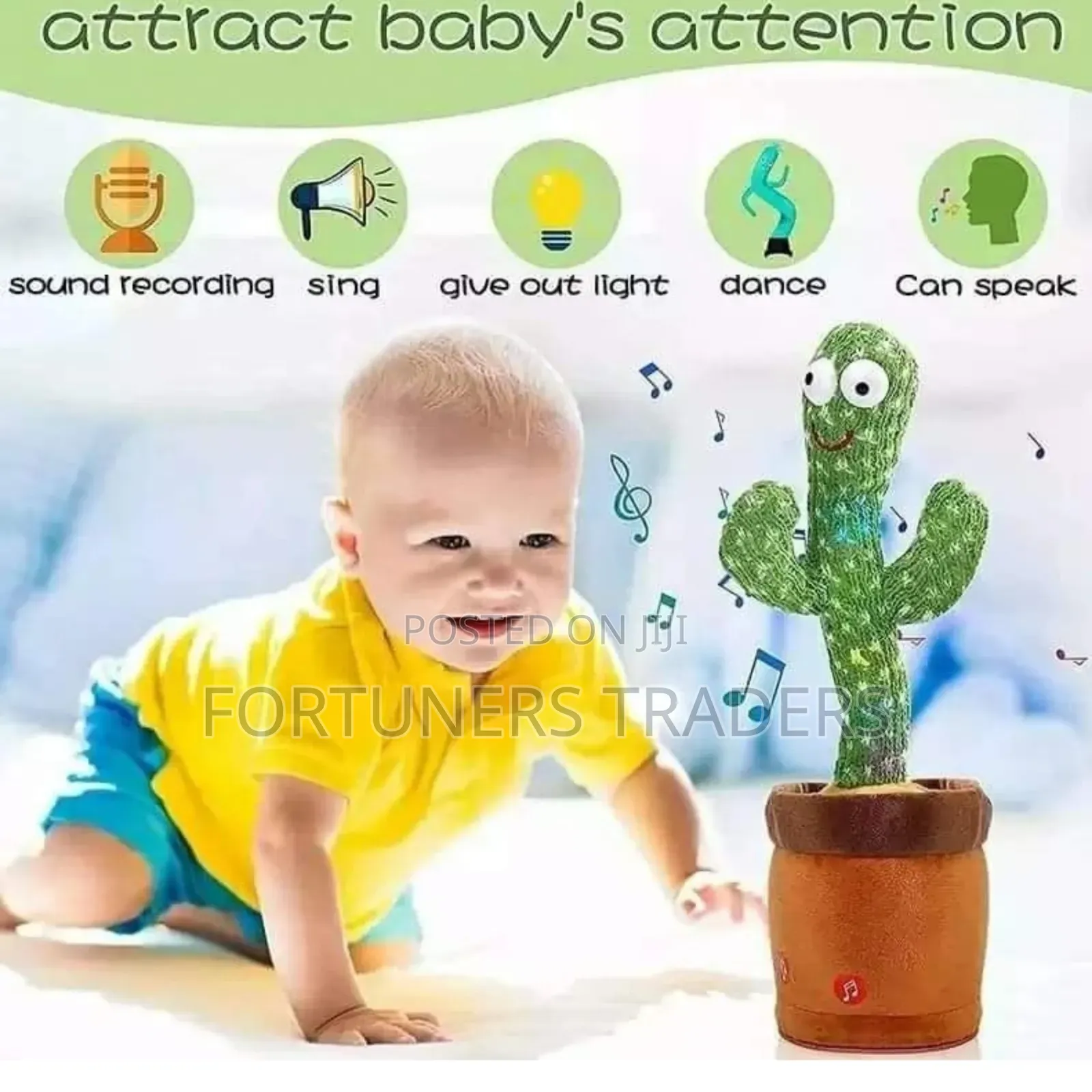 Baby Talking Dancing Cactus Toy for Kids