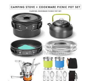 Camping Stove + Cookware Picnic Pot Set in Kenya