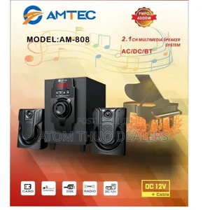Amtec Am-808 2.1ch Multi Media Speaker System
