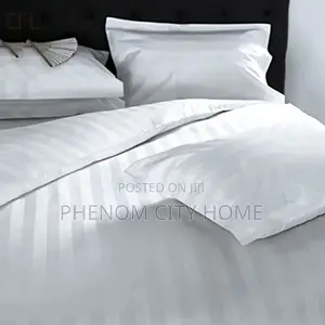Quality White Stripped Duvet Cover Sets