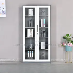 Cabinets: Steel Adjustable Shelf Double-Door Storage Unit