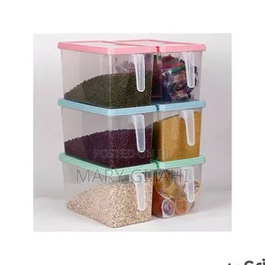 Coloured 3set Fridge/Cereal Storage Containers