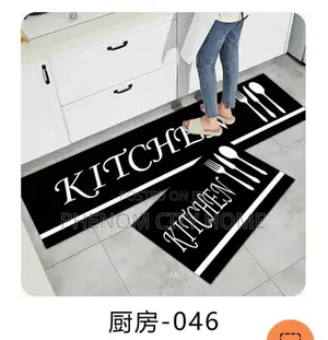 New Prints Antislip Kitchen Mats With Rubber Bottom