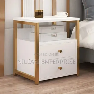 Nordic Luxury Double Drawer Bedside Cabinet*