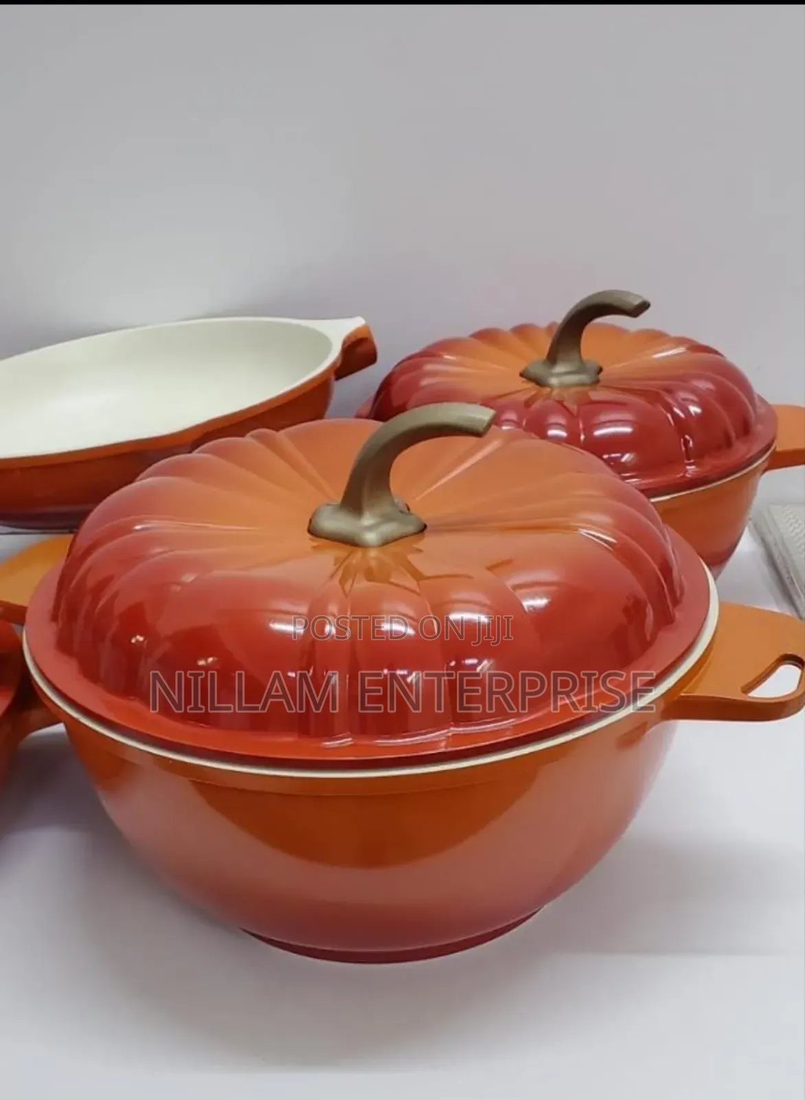 9pcs Usfe Pumpkin Granite Cookware Set*