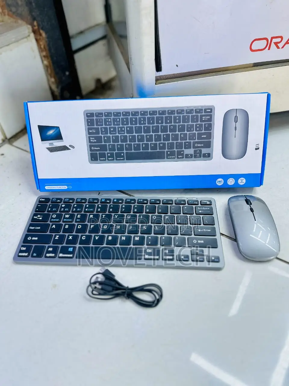 Rechargeable Wireless Keyboard and Mouse Combo