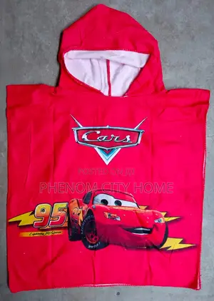 Lightning McQueen Quality Hooded Swimming Towel