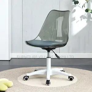 Office Chairs Swivel Minimalist Grey Transparent Task Stool