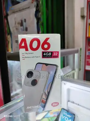 New Itel A06 32 GB Black